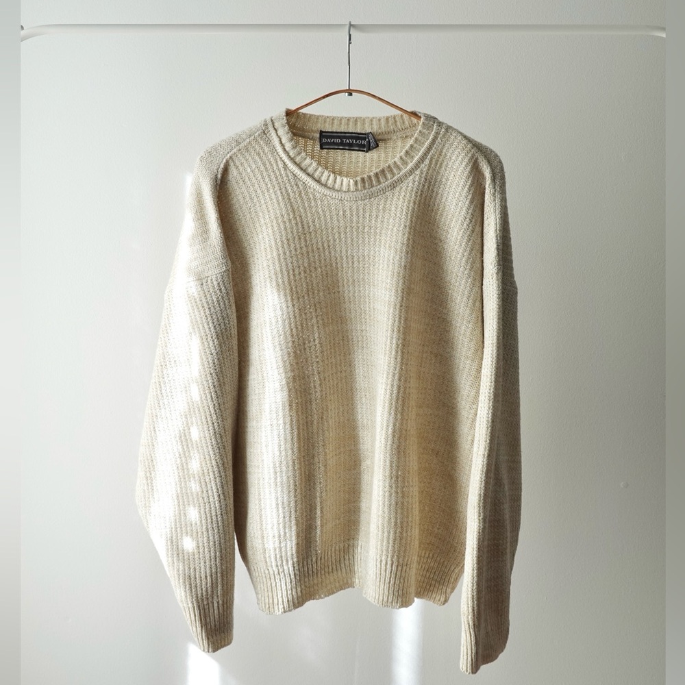 VINTAGE Men’s Beige Sweater